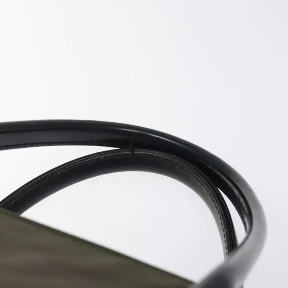 Burberrys Blue Label Hand Bag Nylon Khaki Auth bs24661