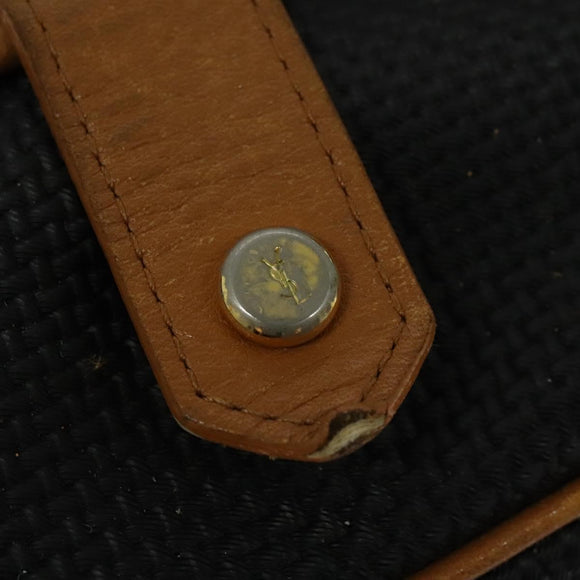 SAINT LAURENT Shoulder Bag PVC Black Auth bs24667