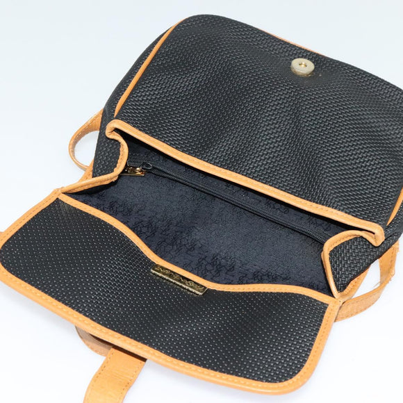 SAINT LAURENT Shoulder Bag PVC Black Auth bs24667