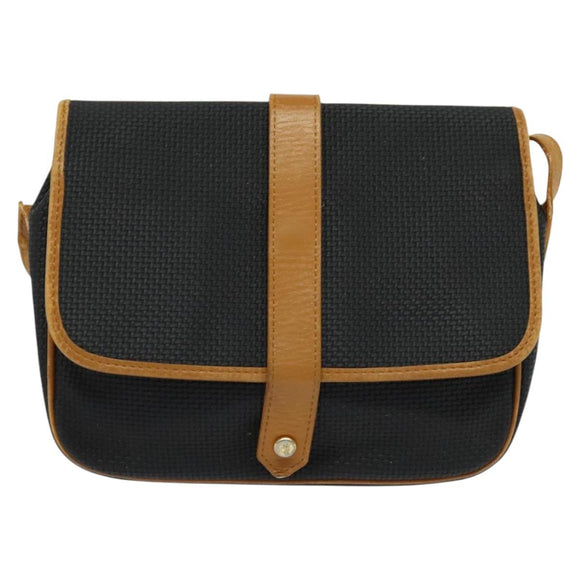 SAINT LAURENT Shoulder Bag PVC Black Auth bs24667