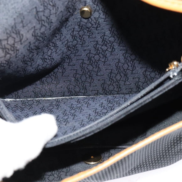 SAINT LAURENT Shoulder Bag PVC Black Auth bs24667