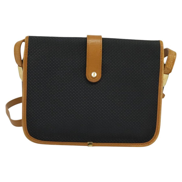 SAINT LAURENT Shoulder Bag PVC Black Auth bs24667