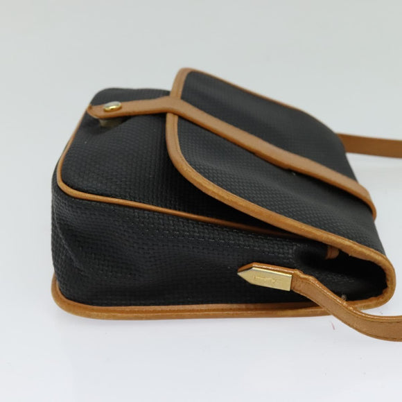 SAINT LAURENT Shoulder Bag PVC Black Auth bs24667