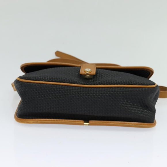 SAINT LAURENT Shoulder Bag PVC Black Auth bs24667