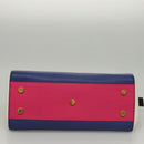 SAINT LAURENT Cabas Rive Gauche Hand Bag Leather Blue GNR400413 Auth bs24669-6