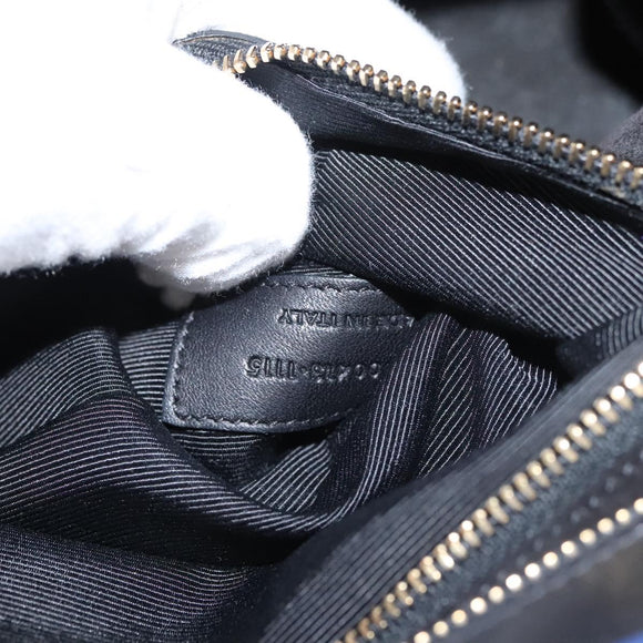 SAINT LAURENT Cabas Rive Gauche Hand Bag Leather Blue GNR400413 Auth bs24669