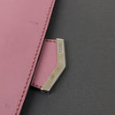 FENDI Hand Bag Leather 2way Gray Silver Auth bs24671-9