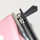 FENDI Hand Bag Leather 2way Gray Silver Auth bs24671-10