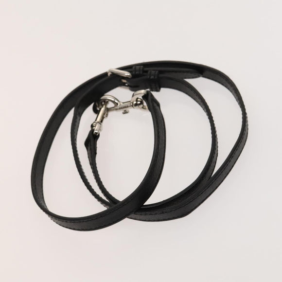 FENDI Hand Bag Leather 2way Gray Silver Auth bs24671