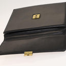 Gianni Versace Business Bag Leather Black Auth bs24674-19
