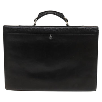 Gianni Versace Business Bag Leather Black Auth bs24674 - 0