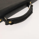 Gianni Versace Business Bag Leather Black Auth bs24674-7