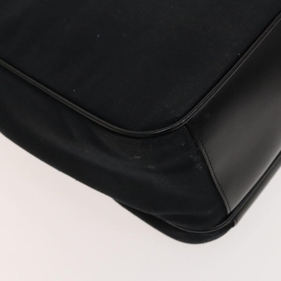 Gianni Versace Hand Bag Canvas 2way Black Silver Auth bs24675