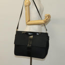 Gianni Versace Hand Bag Canvas 2way Black Silver Auth bs24675-25