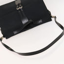 Gianni Versace Hand Bag Canvas 2way Black Silver Auth bs24675-7