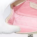 Salvatore Ferragamo Gancini Chain Shoulder Bag Enamel Yellow Silver Auth bs24676-18