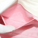 Salvatore Ferragamo Gancini Chain Shoulder Bag Enamel Yellow Silver Auth bs24676-19