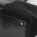 Salvatore Ferragamo Gancini Bag Canvas Leather Black Silver Auth bs24678-9