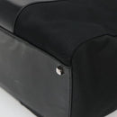 Salvatore Ferragamo Gancini Bag Canvas Leather Black Silver Auth bs24678-15