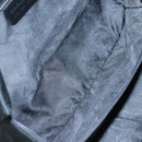 Salvatore Ferragamo Gancini Bag Canvas Leather Black Silver Auth bs24678-11