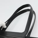 Salvatore Ferragamo Gancini Bag Canvas Leather Black Silver Auth bs24678-8