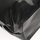 Salvatore Ferragamo Gancini Shoulder Bag Enamel Black Silver Auth bs24679-15