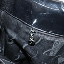 Salvatore Ferragamo Gancini Shoulder Bag Enamel Black Silver Auth bs24679-19