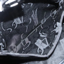 Salvatore Ferragamo Gancini Shoulder Bag Enamel Black Silver Auth bs24679-20