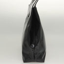 Salvatore Ferragamo Gancini Shoulder Bag Enamel Black Silver Auth bs24679-3