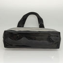 Salvatore Ferragamo Gancini Shoulder Bag Enamel Black Silver Auth bs24679-5