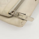 Jimmy Choo Chain Shoulder Bag Leather Gray Silver Auth bs24681-8