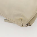 Jimmy Choo Chain Shoulder Bag Leather Gray Silver Auth bs24681-17