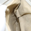 Jimmy Choo Chain Shoulder Bag Leather Gray Silver Auth bs24681-21