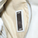 Jimmy Choo Chain Shoulder Bag Leather Gray Silver Auth bs24681-23