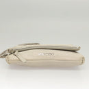 Jimmy Choo Chain Shoulder Bag Leather Gray Silver Auth bs24681-5