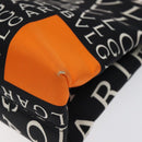 BVLGARI Shoulder Bag Canvas Black Silver Auth bs24682-10