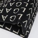 BVLGARI Shoulder Bag Canvas Black Silver Auth bs24682-11