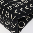 BVLGARI Shoulder Bag Canvas Black Silver Auth bs24682-12