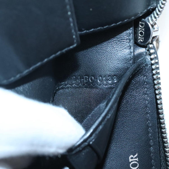 Christian Dior Trotter Canvas Wallet Navy Auth bs24695