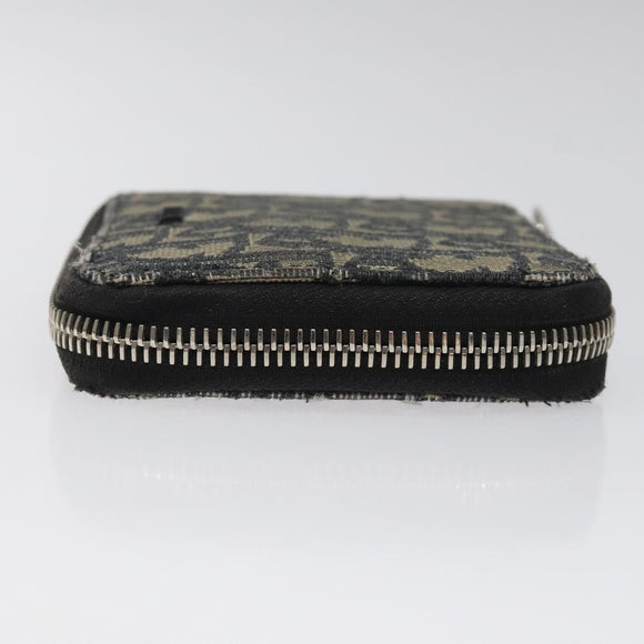 Christian Dior Trotter Canvas Wallet Navy Auth bs24695