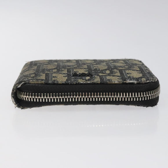 Christian Dior Trotter Canvas Wallet Navy Auth bs24695