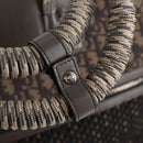 Christian Dior Tote Bag Trotter Canvas Gray Silver Auth bs24696SAM-20