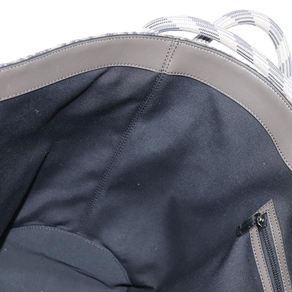 Christian Dior Tote Bag Trotter Canvas Gray Silver Auth bs24696SAM