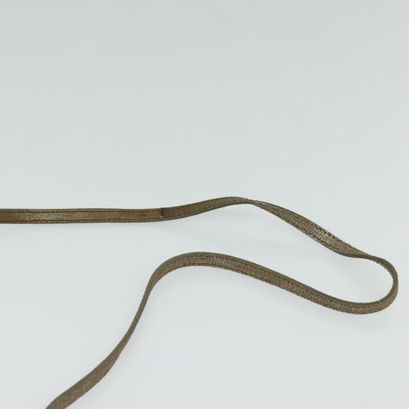 Chloe Shoulder Bag Leather Beige Gold Auth bs24699