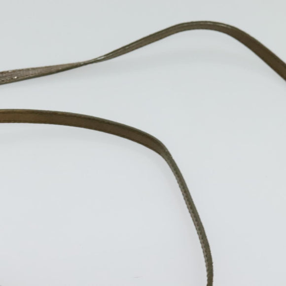 Chloe Shoulder Bag Leather Beige Gold Auth bs24699