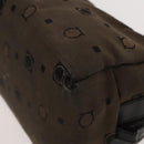 Salvatore Ferragamo Gancini Pouch Leather Canvas 2 Set Brown Black Auth bs24710-14