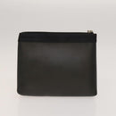 Salvatore Ferragamo Gancini Pouch Leather Canvas 2 Set Brown Black Auth bs24710-3