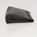 Salvatore Ferragamo Gancini Pouch Leather Canvas 2 Set Brown Black Auth bs24710-4