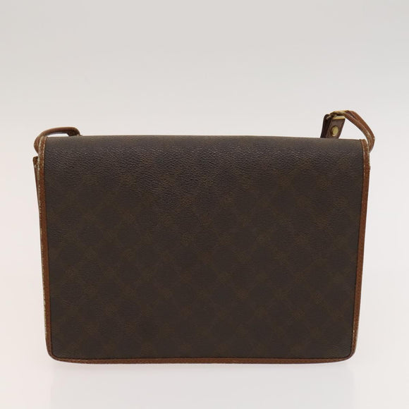 BALLY Bag PVC Canvas 3Set Black Brown gray Auth bs24711