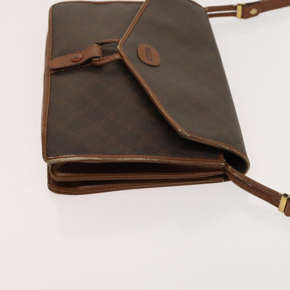 BALLY Bag PVC Canvas 3Set Black Brown gray Auth bs24711